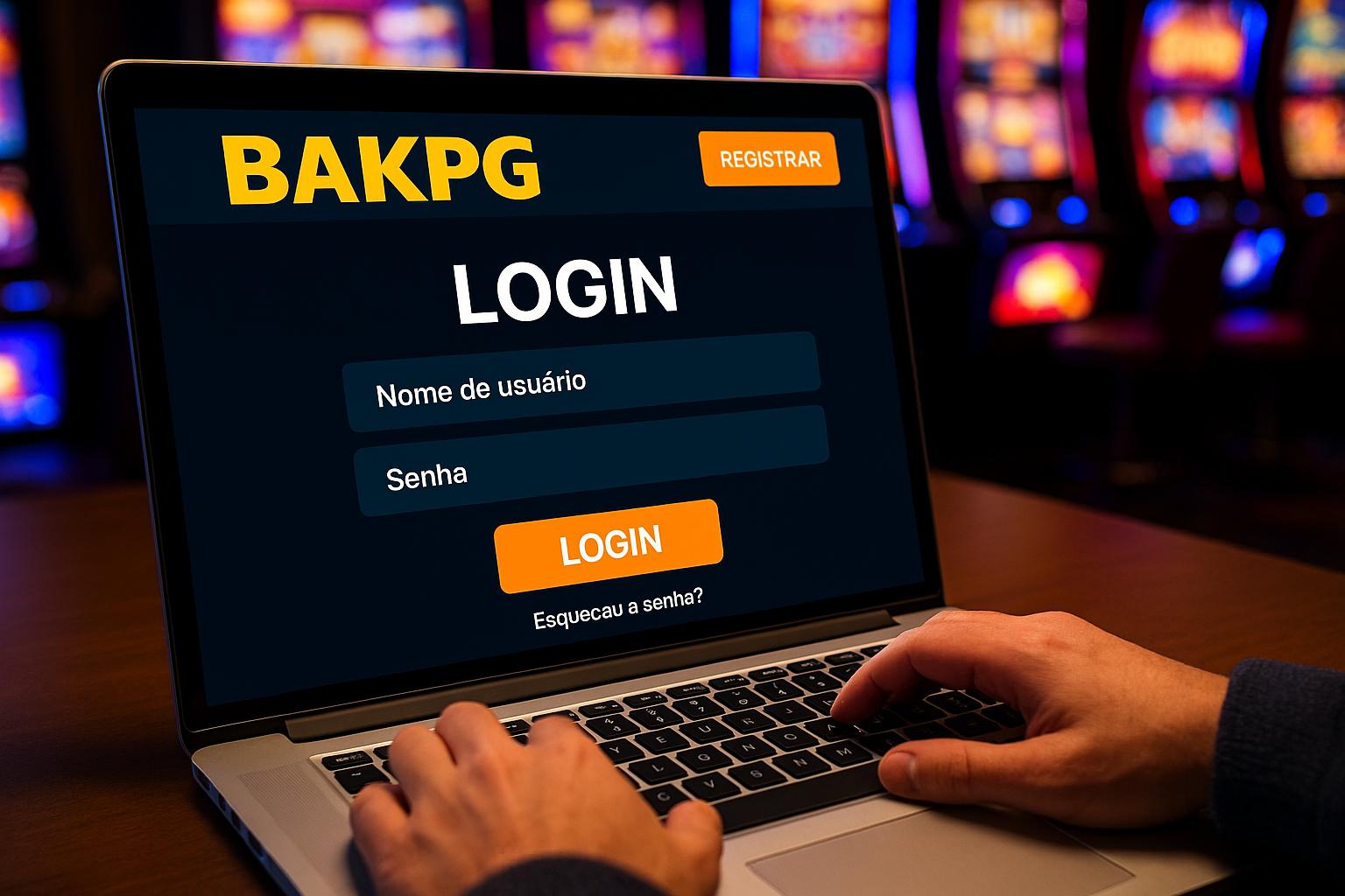 Criar uma nova Conta no plataforma BAKPG